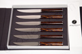 Collection SIGNATURE Jean-Philip Orf�vre - Coffret de 6 couteaux � steak manches Bois de Fer 