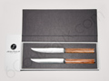SIGNATURE Collection Jean-Philip Orf�vre -Olive handles- Box of 2 steak knives 