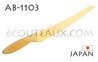 Couteau japonais KAI s�rie PURE-KOMACHI AB-1103  couteau jaune dor� � pain - lame avec denture double sens de coupe 