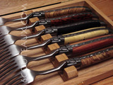 Box 6 of Laguiole Multi-wooden Forks - Arto cutlery for 6Couteaux.com