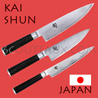 Couteaux japonais KAI sï¿½rie SHUN - couteaux des chefs - lame acier Damas 