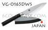 Couteau professionnel japonais KAI sï¿½rie SHUN PRO  couteau DEBA VG-0165D - lame asymï¿½trique  livrï¿½ avec son ï¿½tui de protection en bois lame 16,5cm - manche 12.2cm